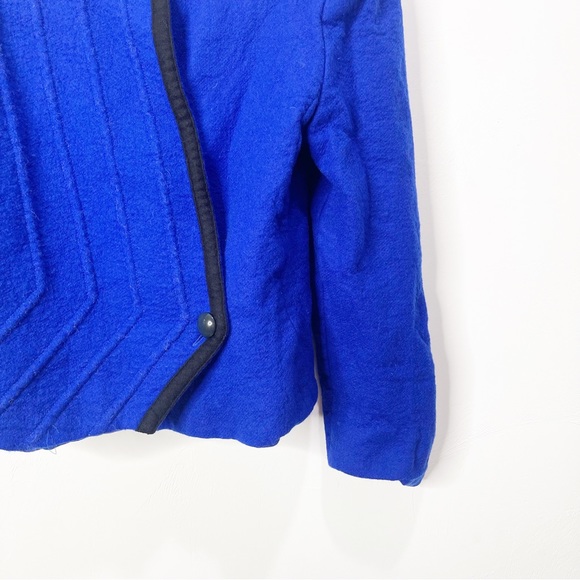 Vintage Louis Féraud Blue Black Skirt Suit Size 12 - Picture 6 of 13